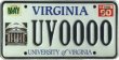 UVA license plate